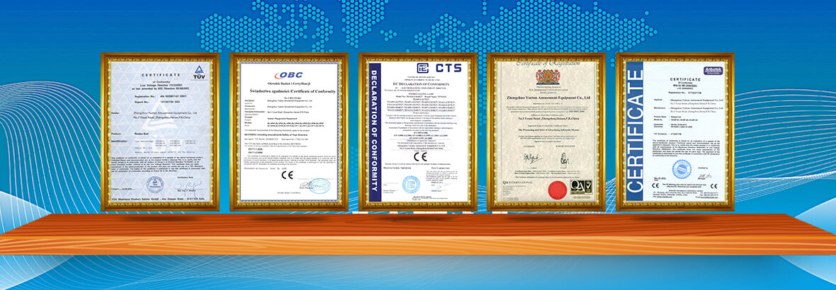 CE TUV CTS ISO Certificates